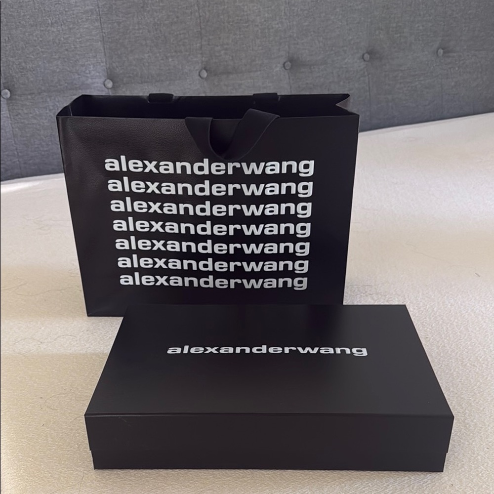 Alexander Wang Black Shopping Bag and Box